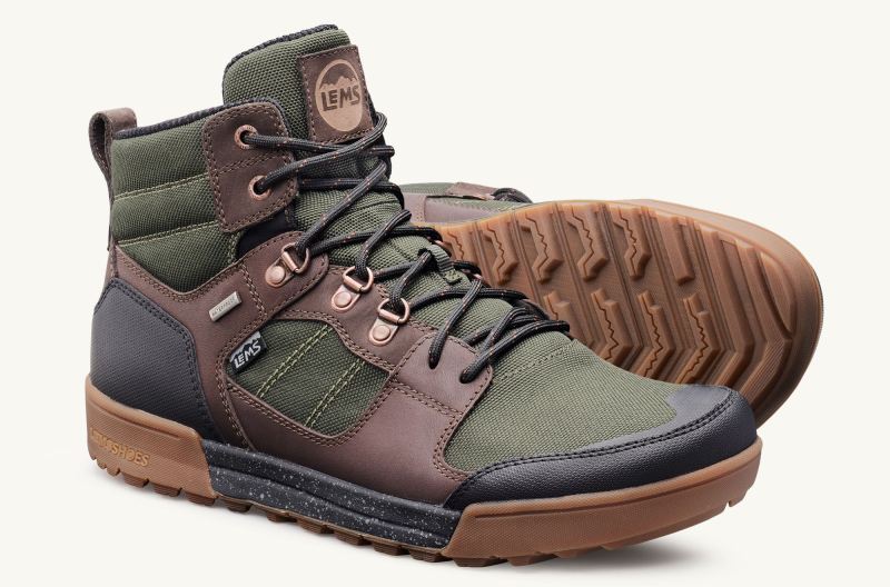 LEMS SHOES | MEN'S OUTLANDER WATERPROOF BOOT-Evergreen