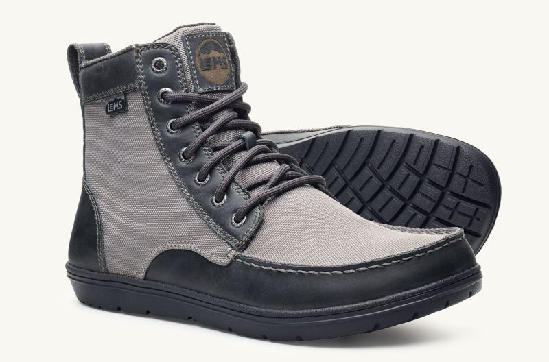 LEMS SHOES | MEN'S BOULDER BOOT NYLON - SMOKE-Smoke