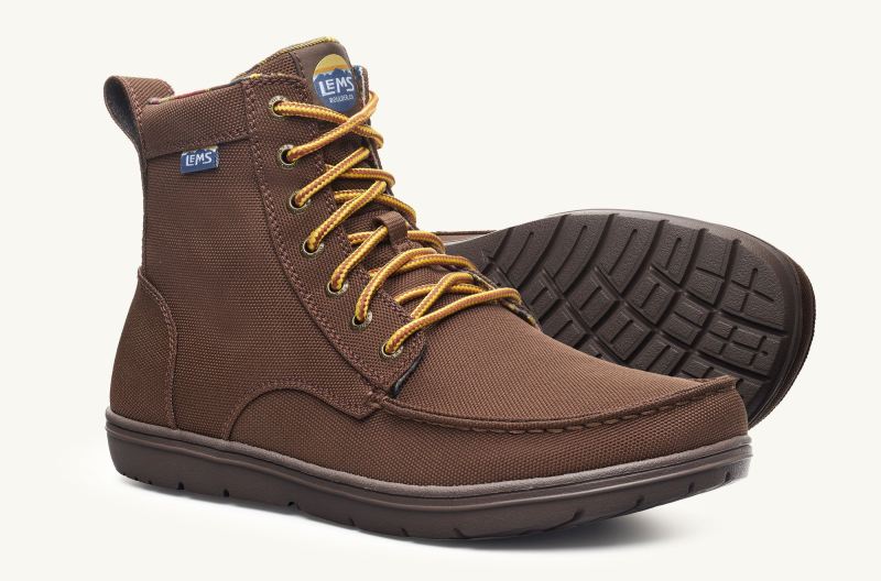 LEMS SHOES | MEN'S BOULDER BOOT NYLON-Pinecone (Vegan)