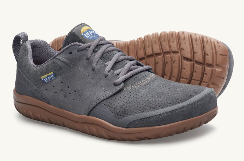 LEMS SHOES | WOMEN'S PRIMAL ZEN SUEDE-Graphite